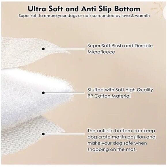 🔥Raised Soft Plush Dog Bed Mat 32” for Elevated Dog Bed BNWT🔥 - Picture 4 of 7